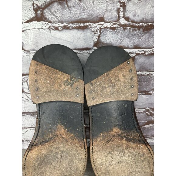 Frye Jones Wingtip Dark Brown Leather Distressed Dress Shoes Men Sz 13D US/46EU - Picture 8 of 16